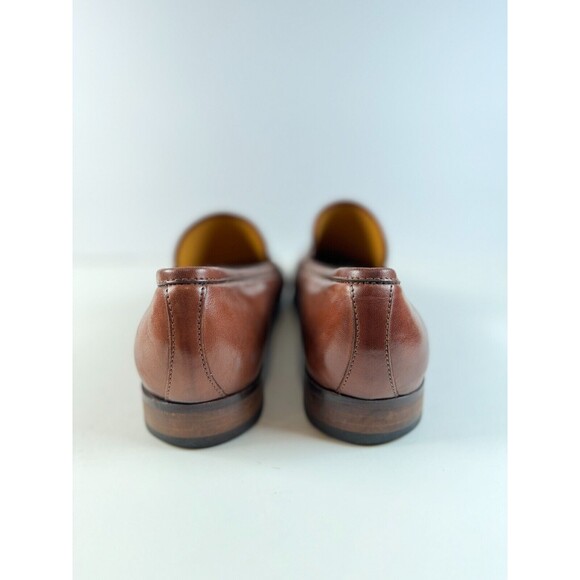 Firenze Mens Shoes Brown Leather Penny Loafer Slip On Classic EU 43.5 US 11 main image 4